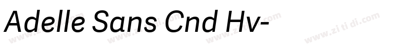 Adelle Sans Cnd Hv字体转换